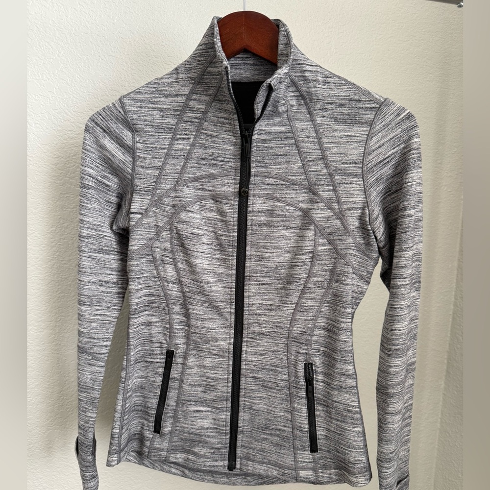 Lululemon Athletica Gray Utility Jacket with Standing Collar